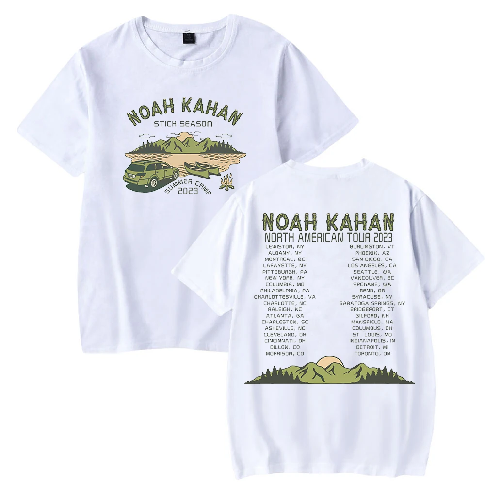 Noah Kahan Merch Stick Season Camp Tour T-shirt Unisex Crewneck Short Sleeve Tee Women Men's Tshirt  World Tour Clothes