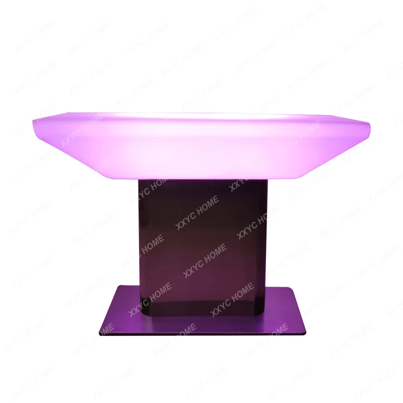 

Promotions Leisure Entertainment Remote Control Luminous Outdoor Table Bar Bartending Table LEDRechargeable High Table and Chair