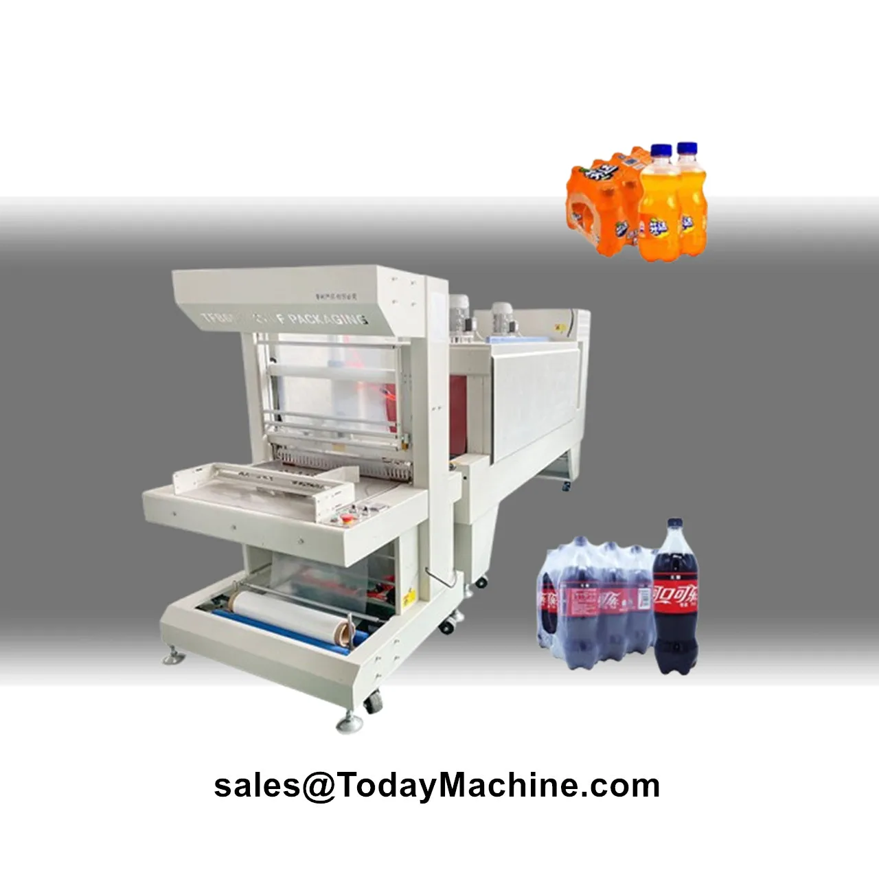 Automatic Wrapper Film Wrapping Sleeve Shrink Packing Machine for Cans Bottles