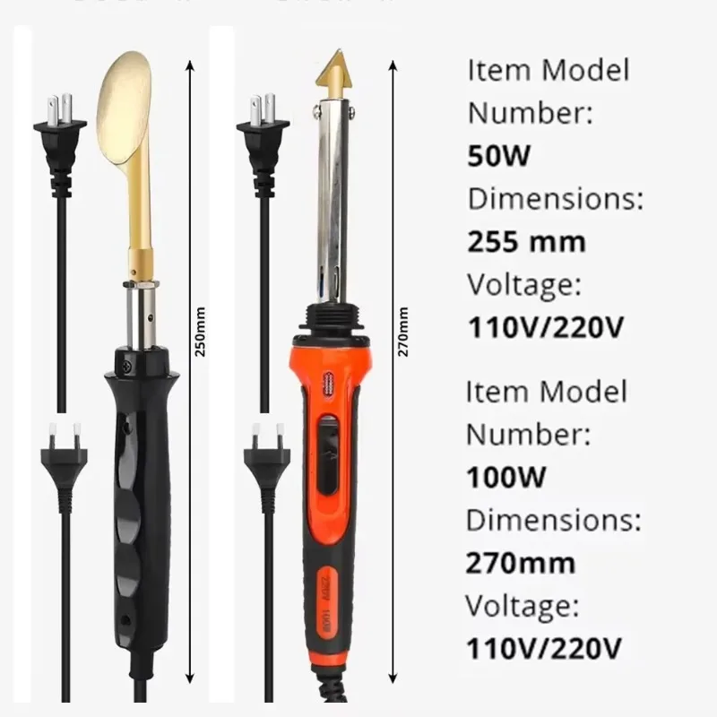 50W/100W Plastic Welding Repair Car Bumper Repair Soldering Iron Kit Temperature Controlled Soldering StationRepair Ironing Tool
