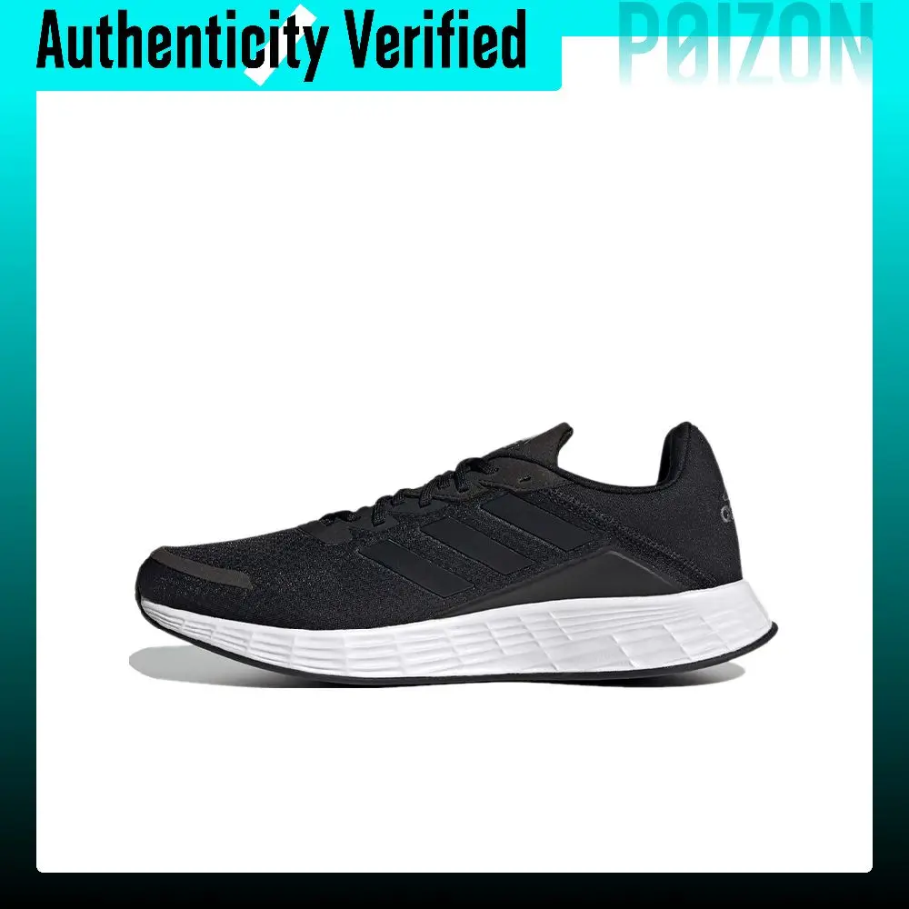 Adidas Fabric Breathable Low top Rubber/LIGHTMOTION Training Running Shoes Men's Black White FY8113