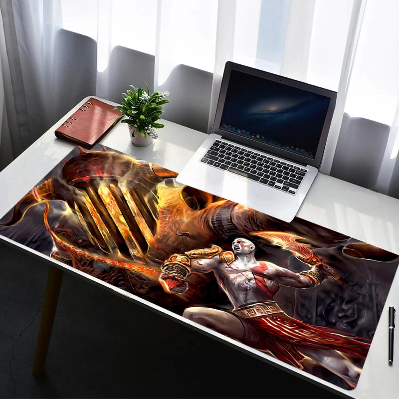 

Mouse Pad PC Non Slip Rubber Cartoon Mousepad Laptop Gamer Cabinet Keyboard Pad Office God Of War Computer Gaming Desk Mouse Mat