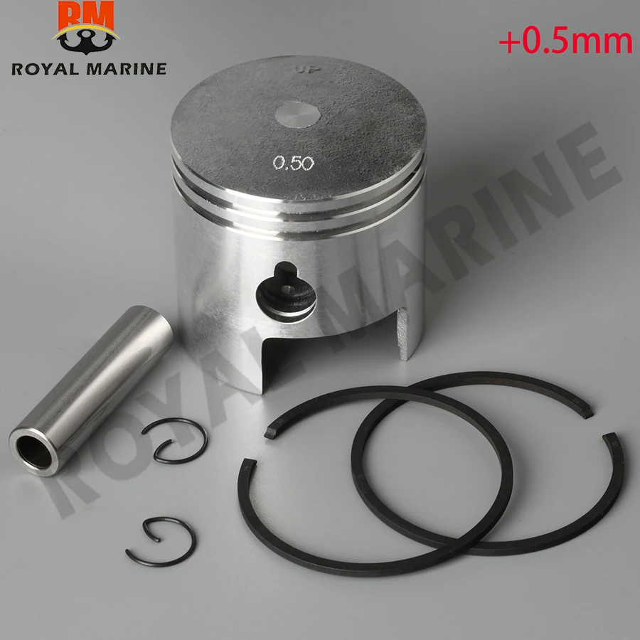 

350-00004-0 Piston Kit (0.5mm O/s) Dongfa Outboard Engine 2T M15B2 M18D 350-00004+0.5mm M9.9C350-00004 Outboard Engine Parts
