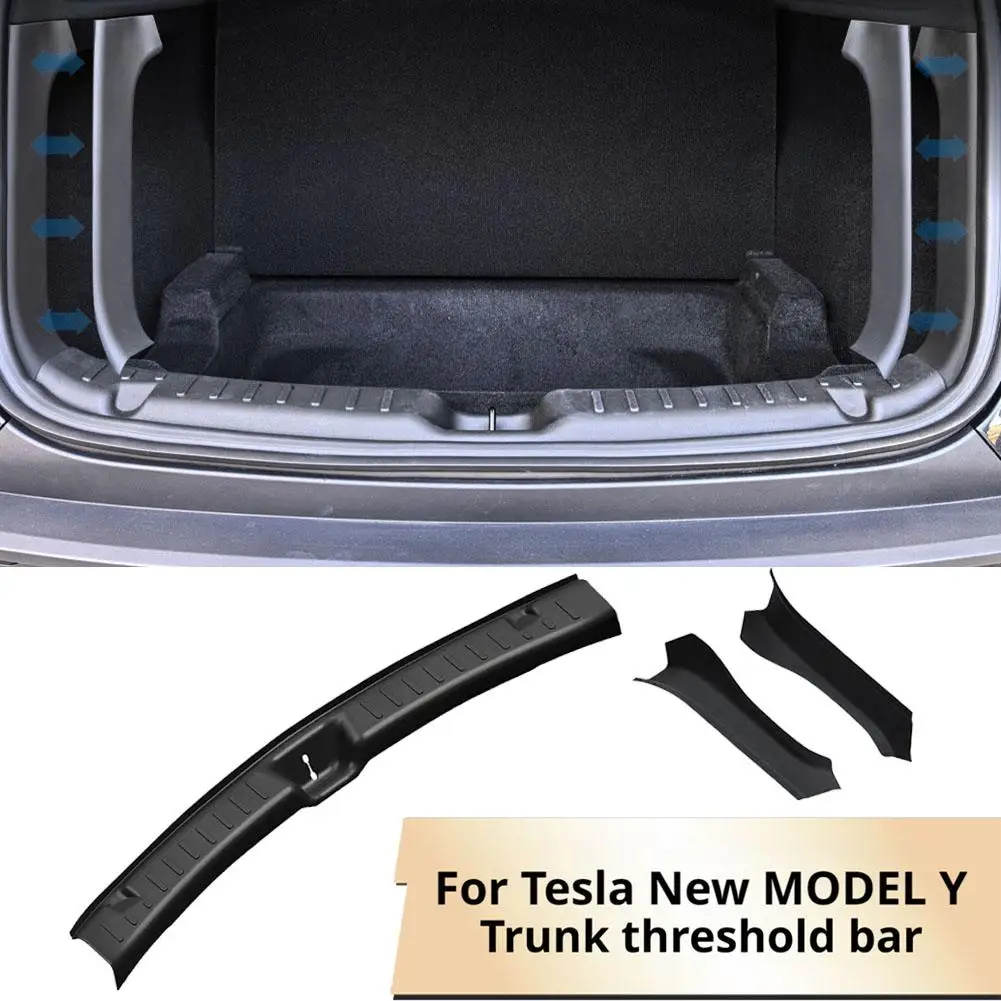 

Пороговая полоса багажника, защита порога для Tesla Model Y Juniper 2025, задние грузовые защитные коврики от царапин, аксессуары для интерьера O4B4