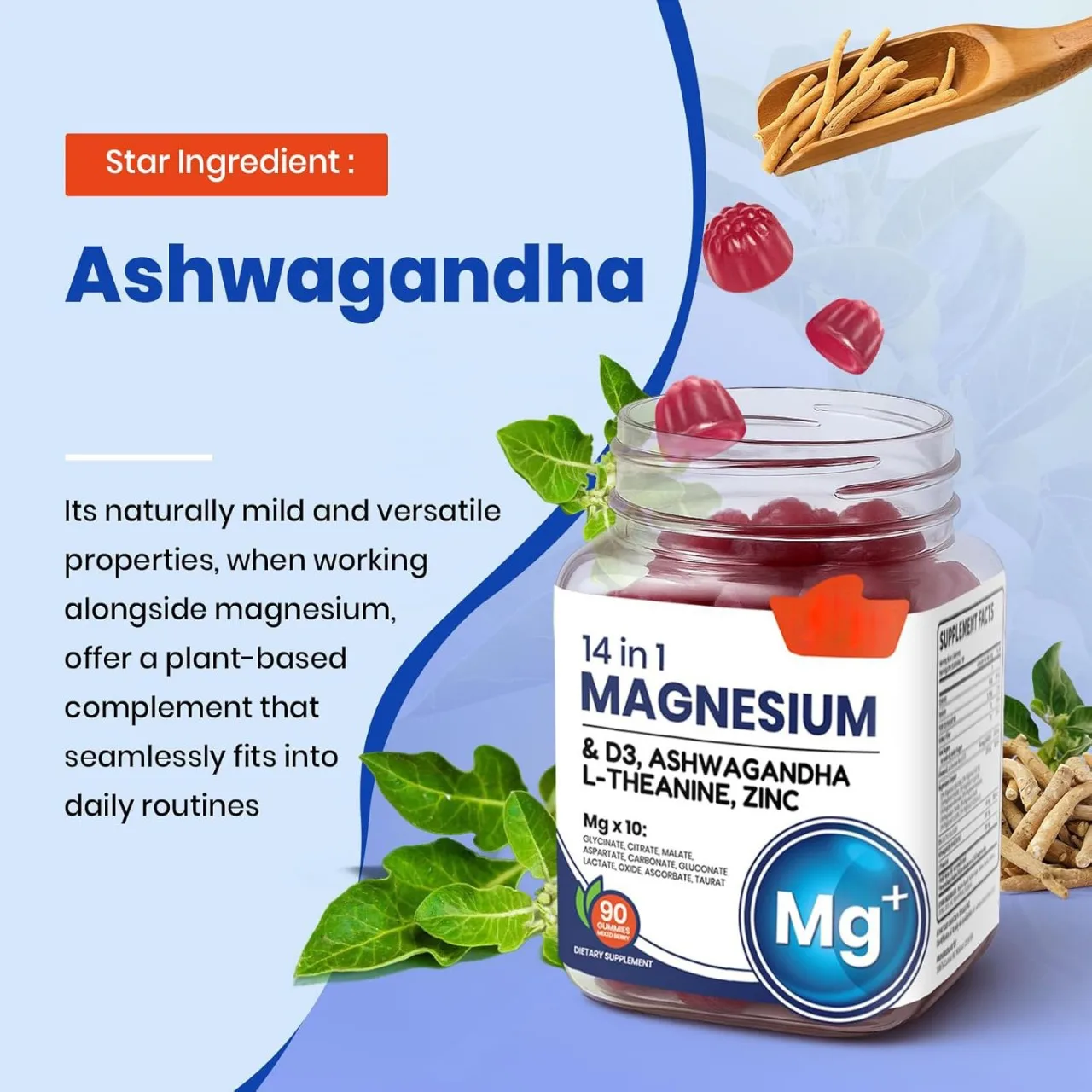 Magnesium Gummies D3 South African Drunk Eggplant Zinc Supplements Nutrients Support Overall Health