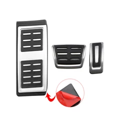 For Volkswagen VW GOLF 7 MK7 Polo Seat Ibiza Audi A1 Skoda Kamiq Stainless Steel Car Accelerator Brake Foot Rest Pedal Cover