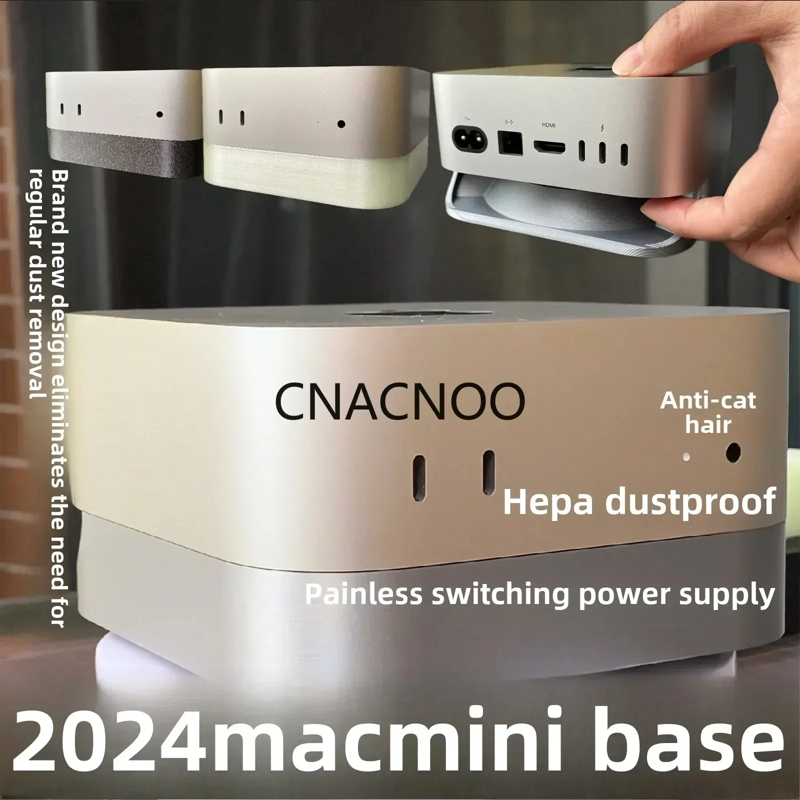 2025 New 3D print design Desktop Base Stand for Mac Mini and Mac