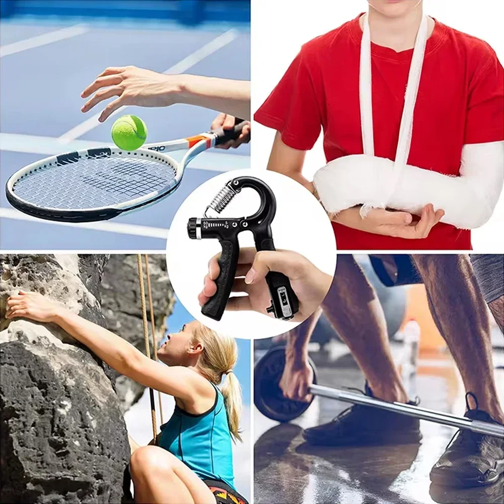 Adjustable Hand Gripper Strengthener Hand Grip Trainer With Counter Wrist Forearm And Hand Exerciser For Muscle Building