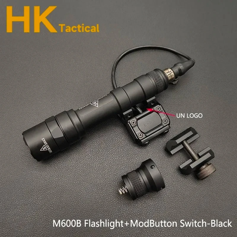 Tactical SF Surefir M600 M600B M300 M300B Airsoft Powerful Flashlight LED Pressure Switch Scout Rifle Gun WeaponsLight