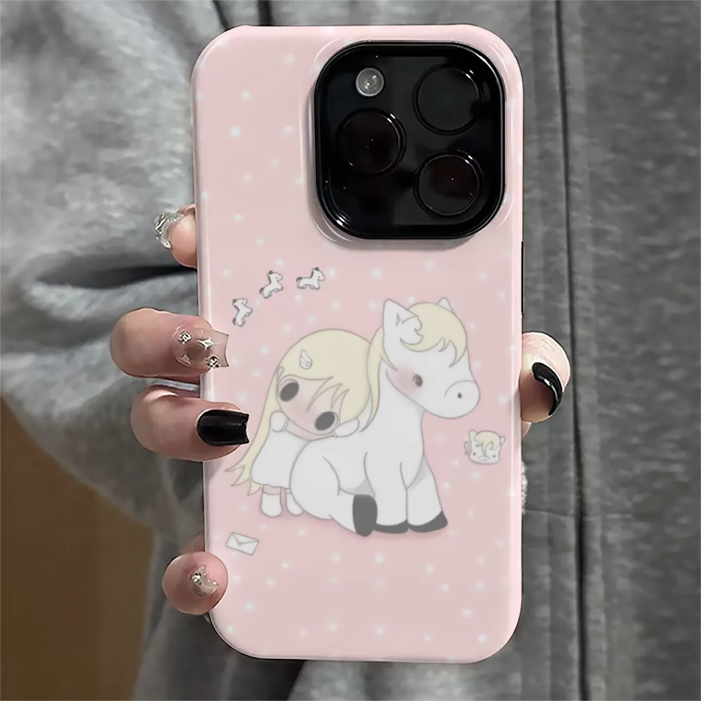 Fashion Ins Korean Style Y2K Phone Case for Samsung Galaxy S20 S23 S24 S25 S26 FE Plus Ultra Edge 4G 5G Double-layer Back Cover