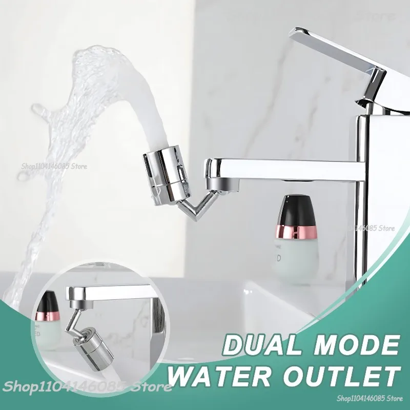 720 Degree Universal Faucet Washbasin Faucet Extension Adapter Aerator Splash Proof Rotating Water Saving ABS Plastic Faucet image 5