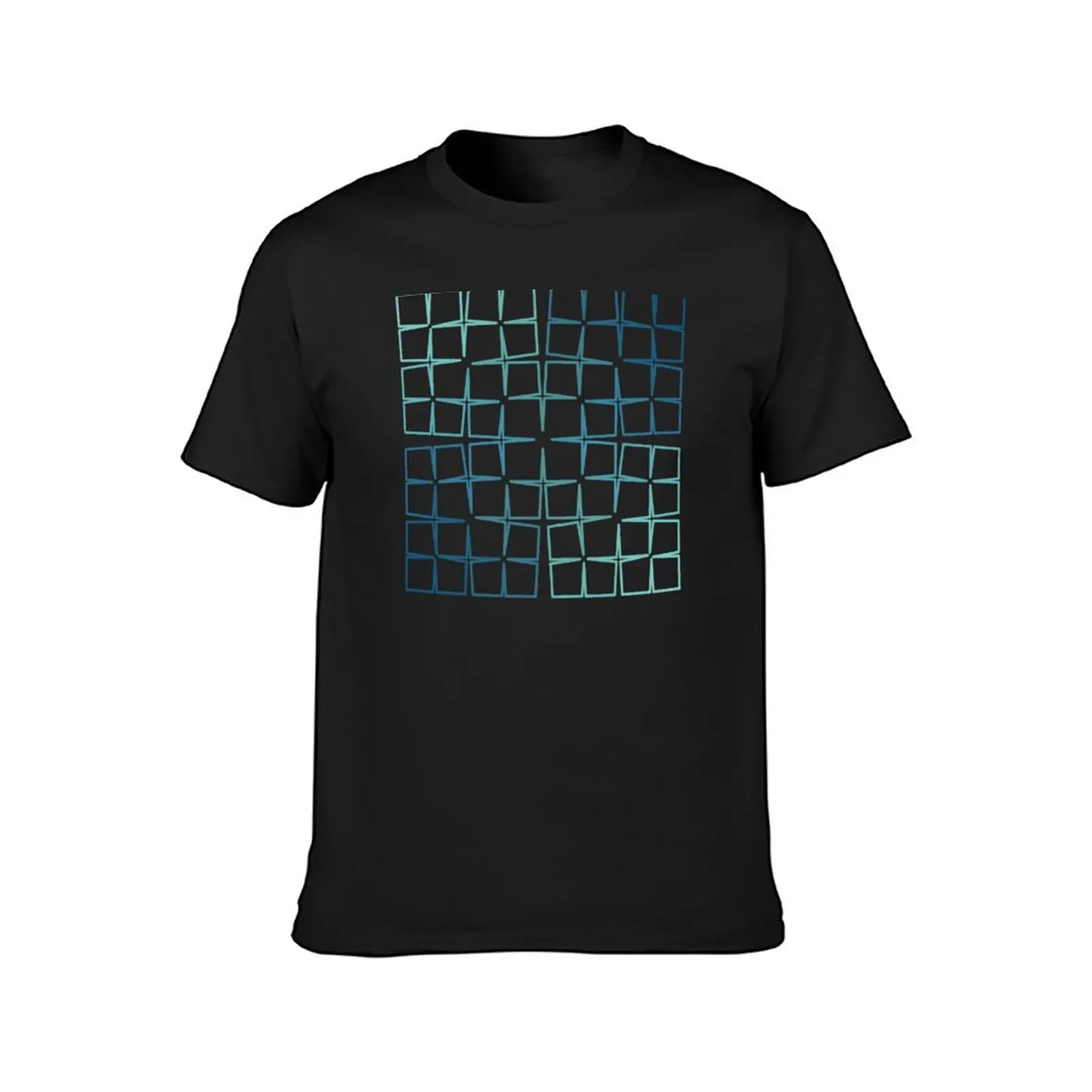 Cesàro Fractal - Square Gradient T-Shirt graphics tees summer top sublime Men's cotton t-shirt