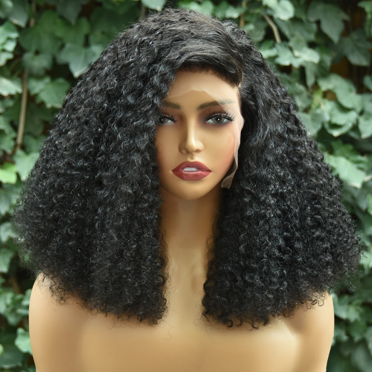 250% Density Medium Curly Human Hair Wigs Brazilian 13x4 Lace Frontal Human Hair Wigs Glueless Human Hair Wig Ready To Wear