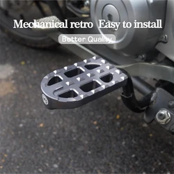 Anti Slip Front Foot Pedal Aluminum Alloy Footrest  For Honda CC110 JA60 Non-slip Textured Cross Cub 110 Accessories Parts