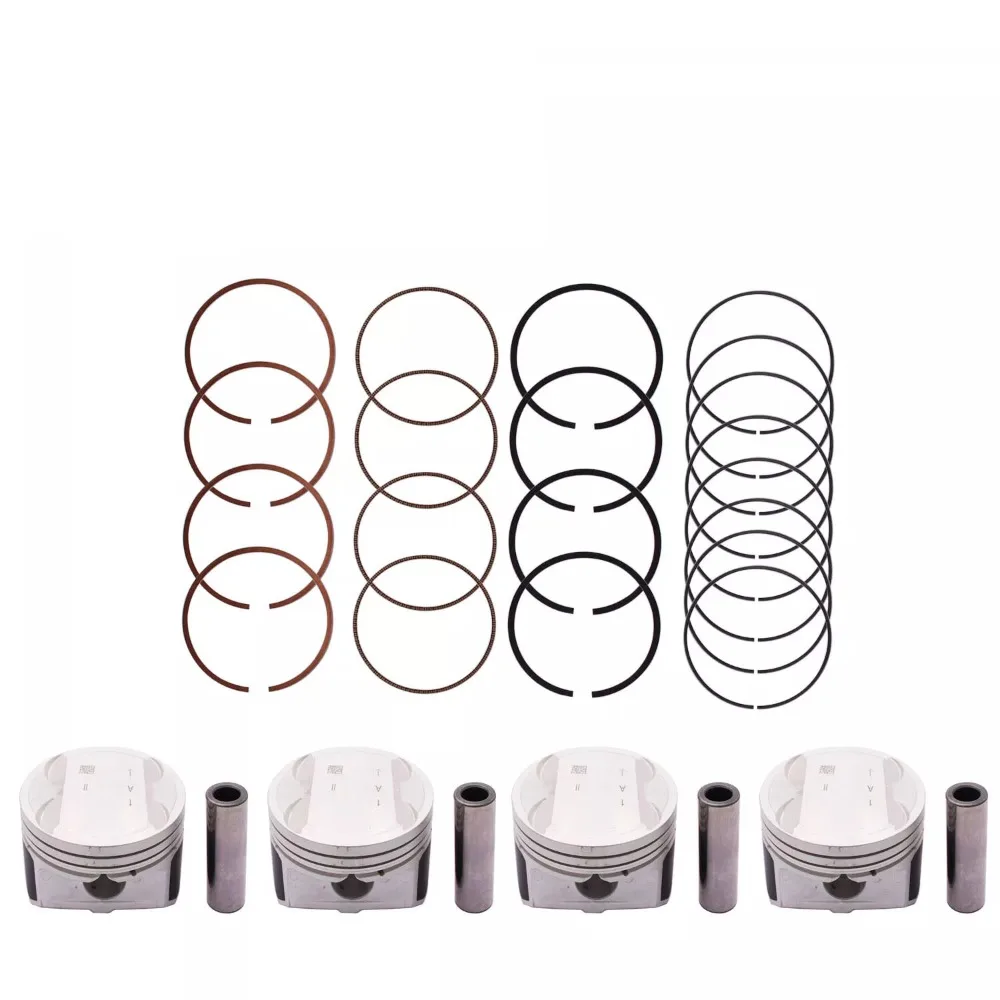 Engine Parts Piston With Rings Set Fit 2.0L l4 GAS For Hyundai Tucson Kia Forte Forte Koup Forte 5 2.0L G4KD 2010-2013