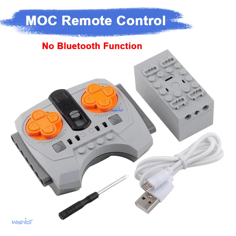 

Набор для сборки MOC с дистанционным управлением, блоком питания, Bluetooth-мотором, управлением скоростью через приложение, модификацией PF