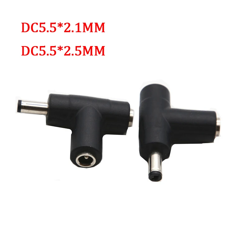 

3pcs 5.5*2.1 mm female to 5.5*2.1 mm male Female DC Power Connector Adapter Laptop 5.5*2.5 female to male 5.5*2.5