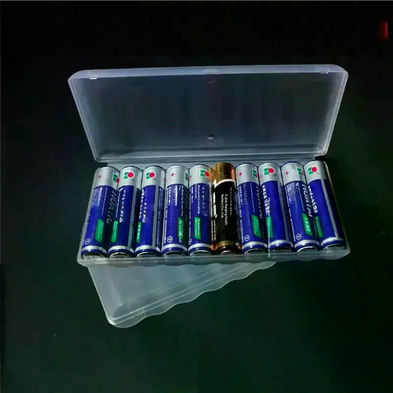 1/3/5Pcs Hard Container Holder Case 10 Slot Battery Storage Box For AAA Plastic Battery Organizer Accessories