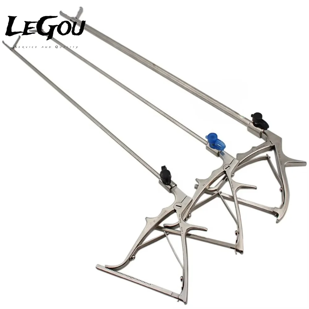 LeGou Professional  Medical Surgical Endoscope Gynecology 5mm 10mm Uterine Grasping Forceps Steel Material for Hysterectomy