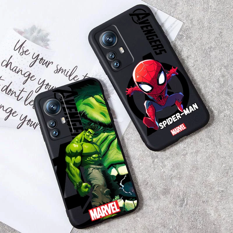 Marvel Hero Captain America For Xiaomi Mi 14 13T 13 12T 12 11T 11i 11 10T 10 Pro Lite Ultra 5G Black Soft Phone Case