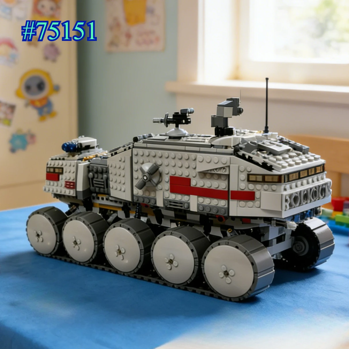 Een tank met tien wielen 75151 bouwstenensets compatibel met Legoed-deeltjes geschikt voor kerstcadeaus 903 stuks