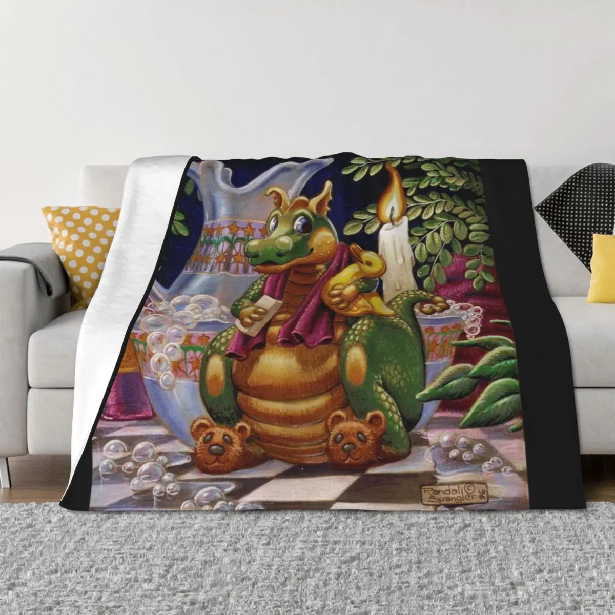 

Candlelight Bath Throw Blanket Quilt Soft Big Hairy Hair Blankets