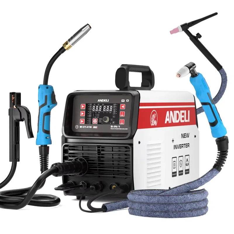 ANDELI 110V/220V 200A MCT-416 MIG LIFT TIG MMA CUT 5 in 1 Multifunctional Welder