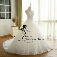 BEPEITHY Customized Sexy Sheer Lace Crystal Ball Gown Wedding Dress Sweetheart Vintage Princess Bridal Dresses Vestido De Novia - Image 5