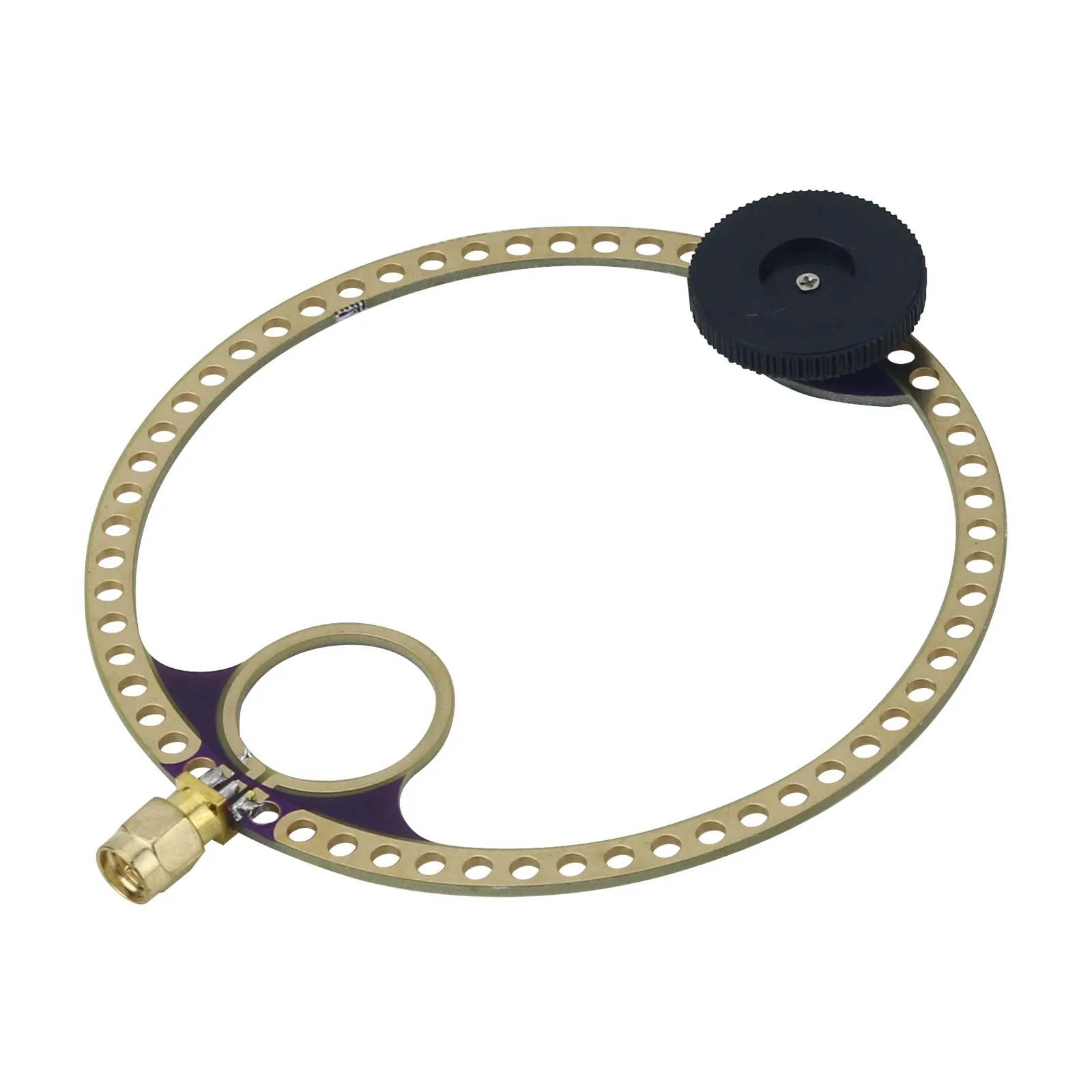 Mini UHF VHF Loop Antenna 80-150MHz/400-470MHz SMA Connector Compatible with Malahiteam DSP DSP2 Radio Receiver