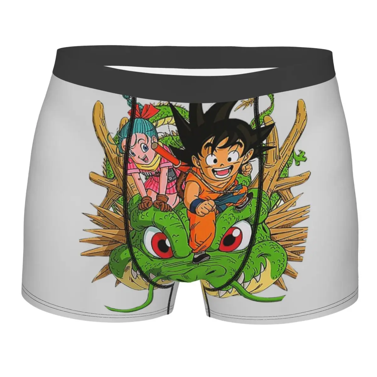 Men's Sangoku Shenron Dragon Ball Z Boxer Briefs Shorts Panties Breathable Underwear Goku Vegeta DBZ Homme Sexy S-XXL Underpants