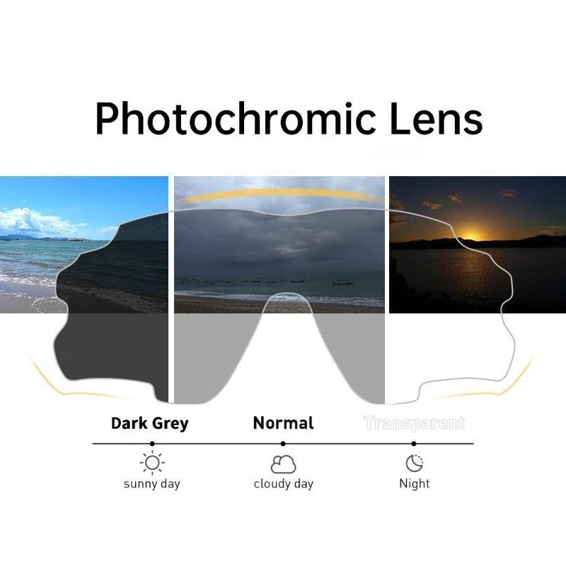 Outdoor Sports Photochromic Cycling Glasses Road Bike Glasses Mountain Bicycle Sunglasses Men Women Cycling  Eyewear