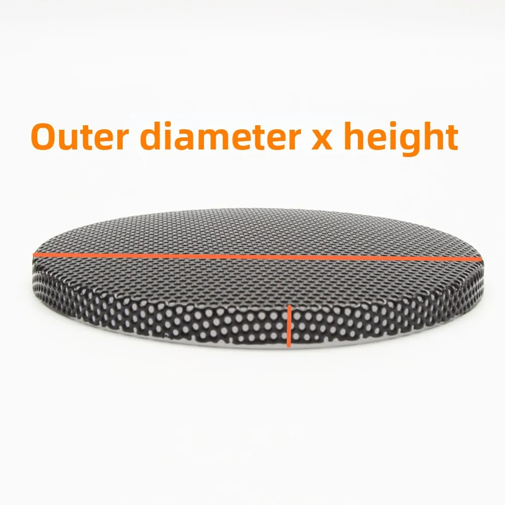 MW Audio 2PCS zwarte luidsprekerrooster, fijnmazig gebogen ijzeren deksel voor midden-hoge audio DIY