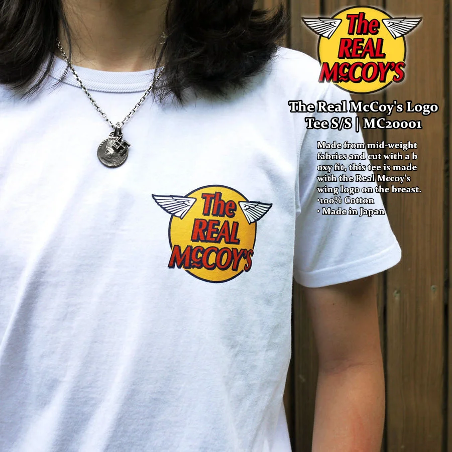 

Футболка с логотипом Real McCoy, винтажная футболка с короткими рукавами