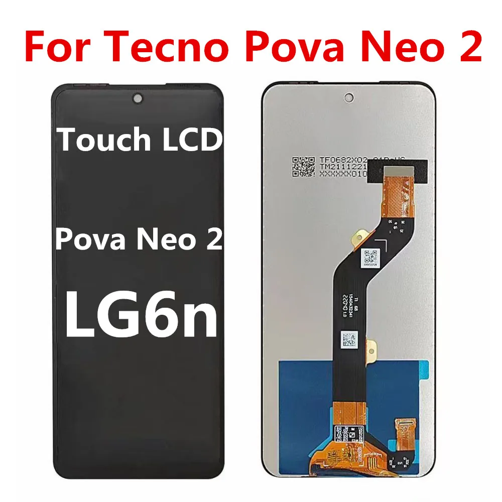 6.82\'\' Original For Tecno Pova Neo 2 Neo2 LG6n LCD Display Touch Screen Digitizer Assembly