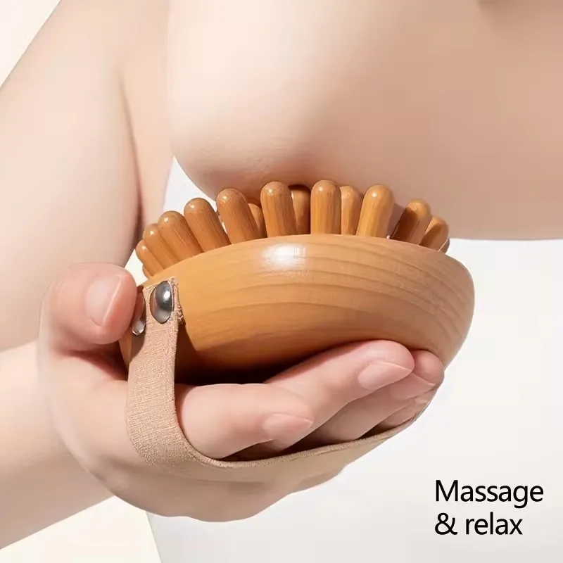 Body Anti Cellulite Brush Soothing Wooden Essential Oil Spa Air Cushion Massage Hair Comb Scalp Massage Brush Body Massager