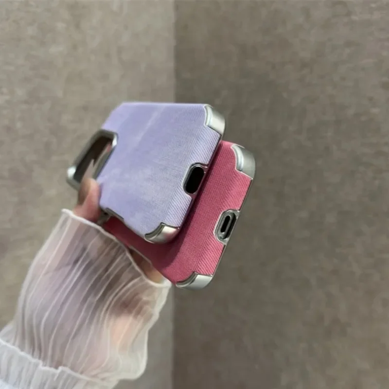 ريترو خمر كاوبوي النسيج الحال بالنسبة آيفون 17 الهواء 16 15 14 13 12 11 برو ماكس 16 زائد الفاخرة الجينز لينة الوفير درع غطاء الهاتف