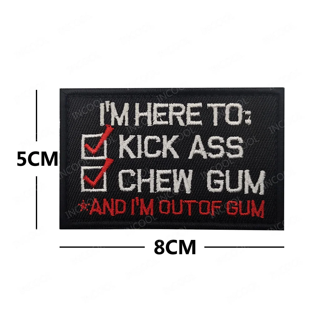 Slogan Words Saying Patch Motivational Phrases Biker Just The Tip Patches Appliqued Sticker Chevron Strip Badges For Clothing