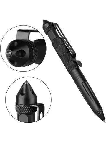 Military Tactical Pen Multifunction Aluminum AlloyOutdoor Camping Security Survival Tools Emergency Glass Breaker Pen