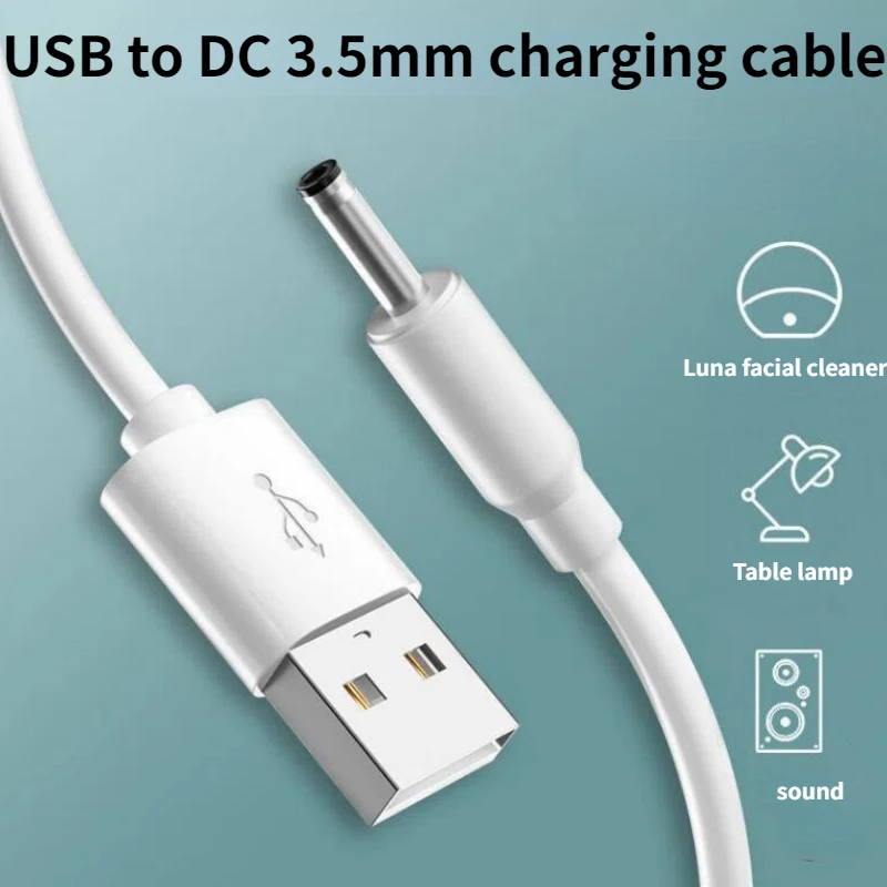 1PCS 1.35*3.5mm USB To DC 3.5mm Power Cable 5V Charger Cable Barrel Cord Quick Connector for HUB USB Fan Lamp Round Hole Adapter