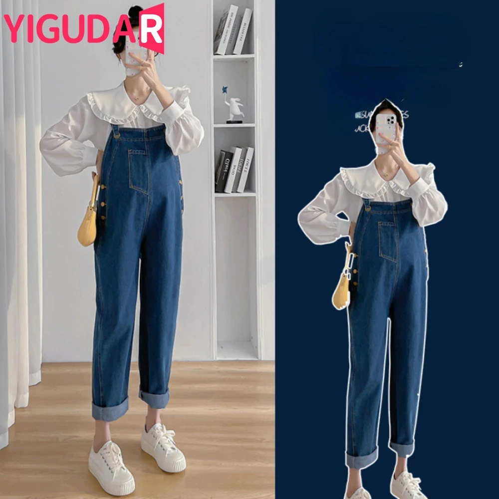 

Pregnancy Clothes Fashionable and Versatile Plus Size Hot Moms New Age-reducing Maternity Suspenders Trousers Maternity Suit