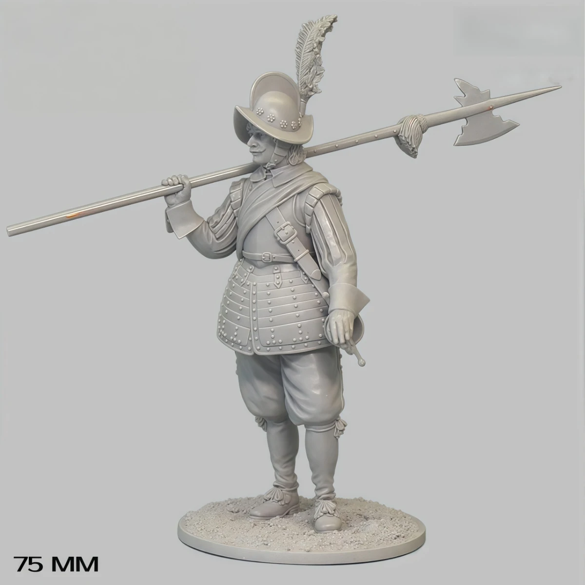75mm resin unpainted model kit, military theme, non-assembled and unpainted sergeant infantry GK, 1888R