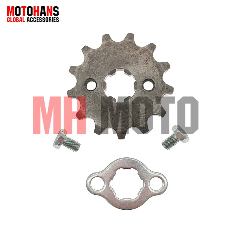 

420-13T 1045 STEEL FRONT SPROCKET MOTORCYCLE PARTS WITH CLIP 420-13T FOR CD70 JH70 DAX70 CT70