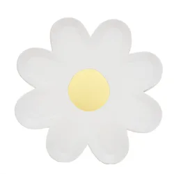 Small Daisy Picnic Tableware Disposable Flower Dinner Plate Decorative Cake Tray For Children's Birthday Party