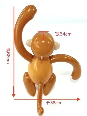 1PCS Outdoor inflatable plastic toy big mouth monkey