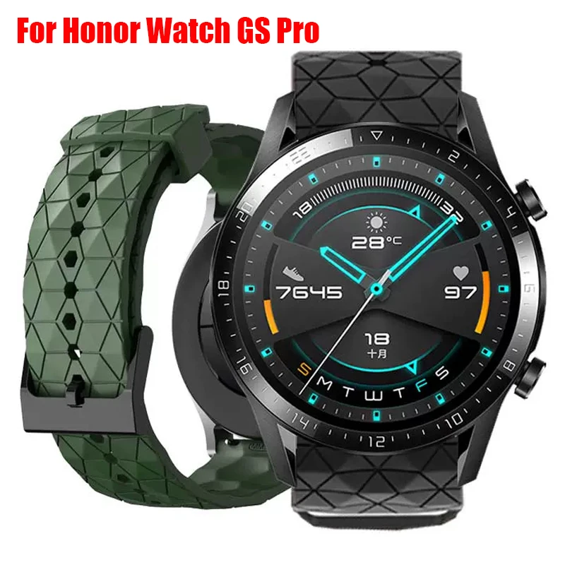 Strap For Honor Watch GS Pro Silicone Sport Band Bracelet Watchband For Huawei Honor GS Pro Smartwatch Wristband Accessories