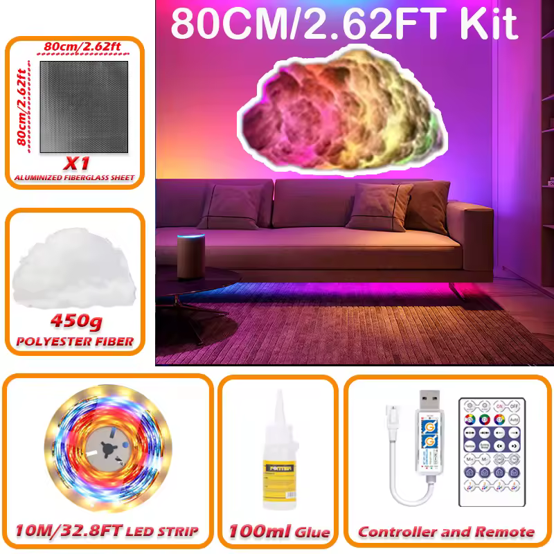 3D 클라우드 LED 조명