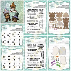Halloween Gnome Friends Bear Hugs Metal Cutting Dies Stamps Stencil Diy Scrapbook Paper Diary Decoration Card Handmade Embossing