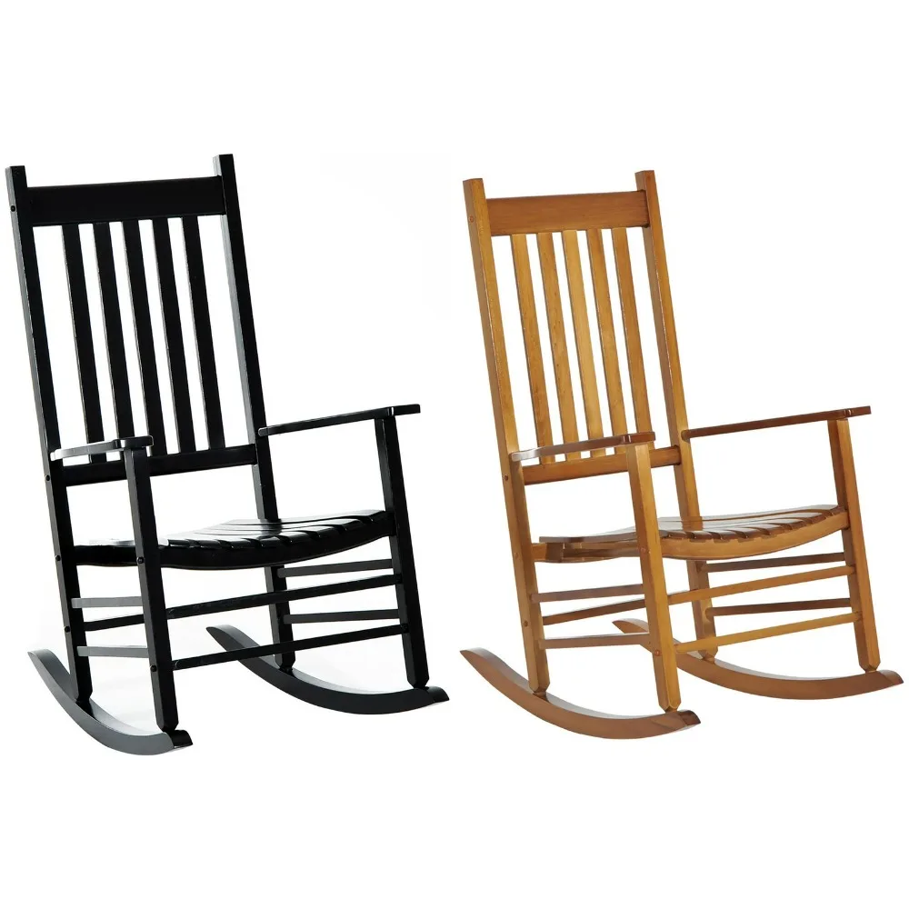 Chaise à bascule en bois, porche, balcon, pont, siège de jardin extérieur, salon