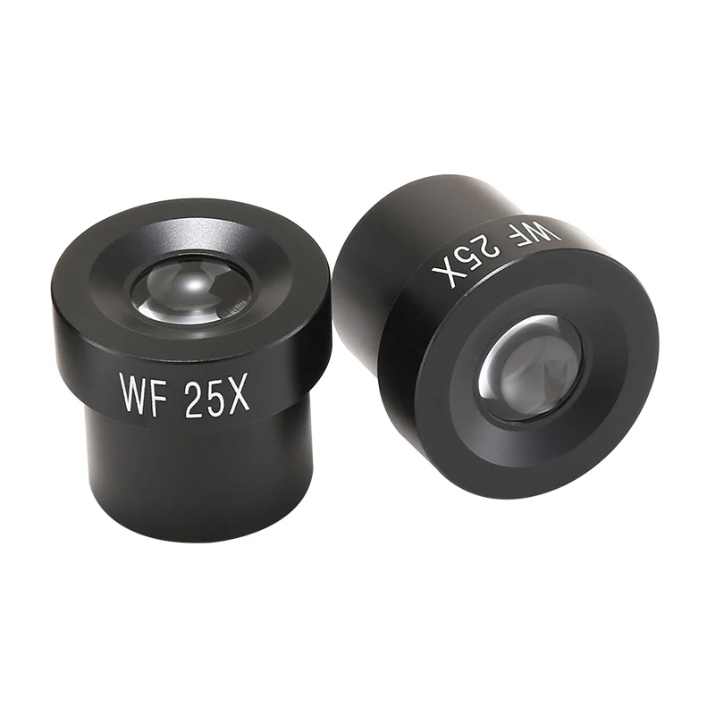 WF10X 10 مللي متر مجال VIew زاوية واسعة مجهر بيولوجي عدسة معدنية رؤية كبيرة لحجم الأنبوب 23.2 مللي متر