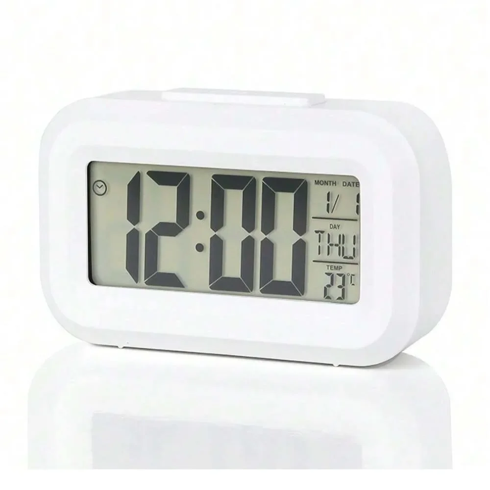 Multifunction Electronic Backlight Table Clock LED Digital Alarm Clock Backlight Snooze Data Time Calendar Desktop